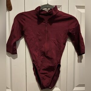 Burgundy Motionwear leotard size PA